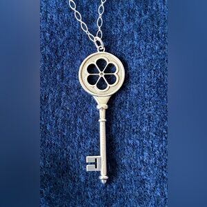 Tiffany & Co. sterling silver Blossom key pendant necklace